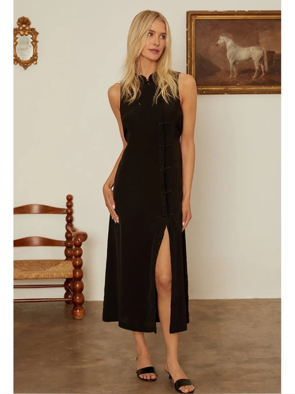 Rixo x Ciao Lucia Lily Dress Black